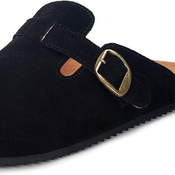 Womens Suede Clogs (8#) - Picture 5 of 8